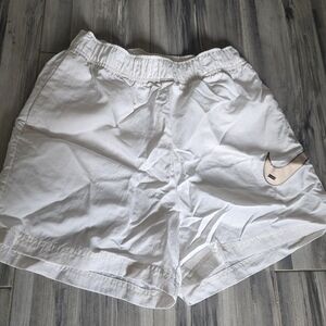 Nike White Sports Shorts